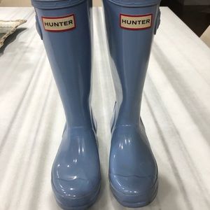 Baby blue Hunter Rainboots!